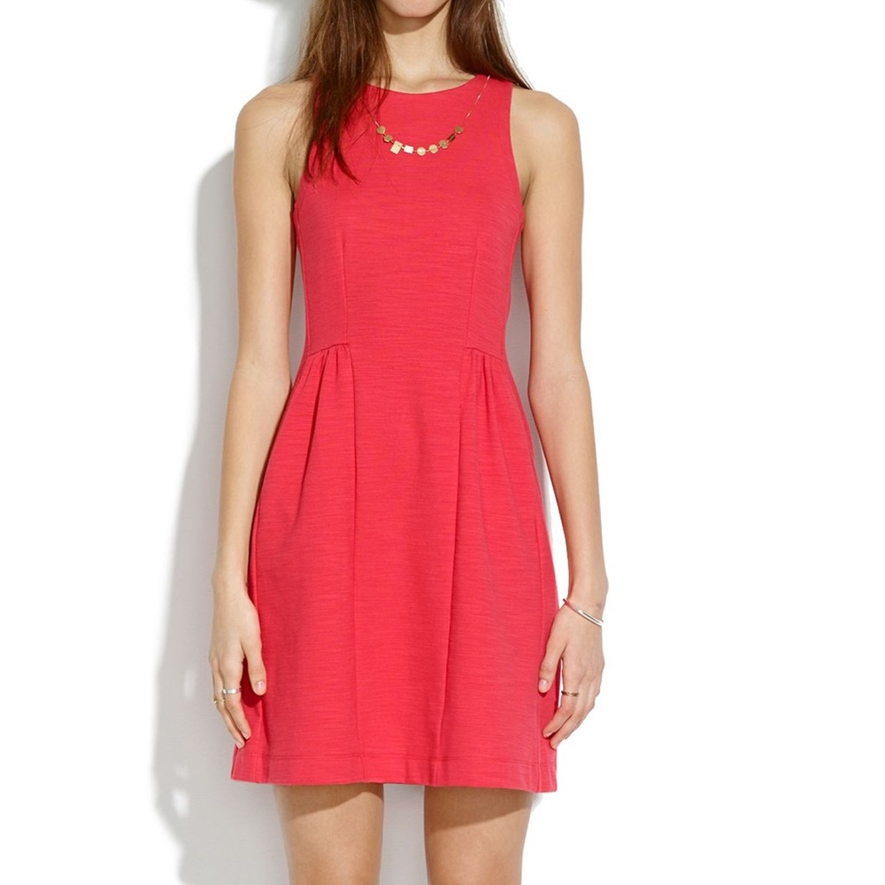 Madewell Ponte Red Dress
